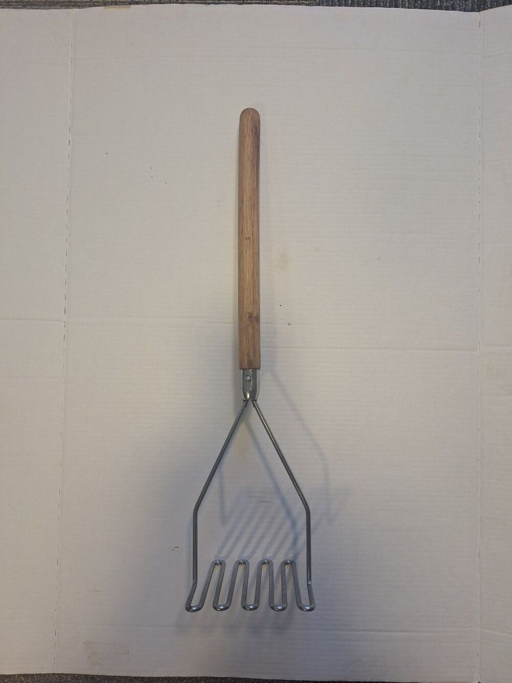 Vtg Extra Large Potato Masher – 24" Industrial Kitchen Tool, Cooking Restaurant